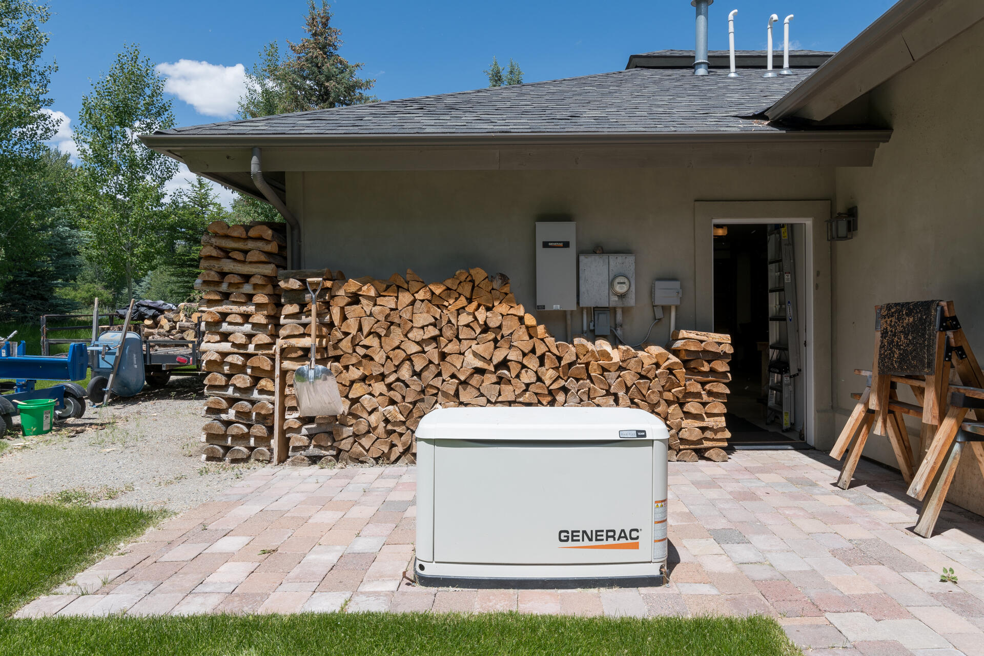 Generator and firewood