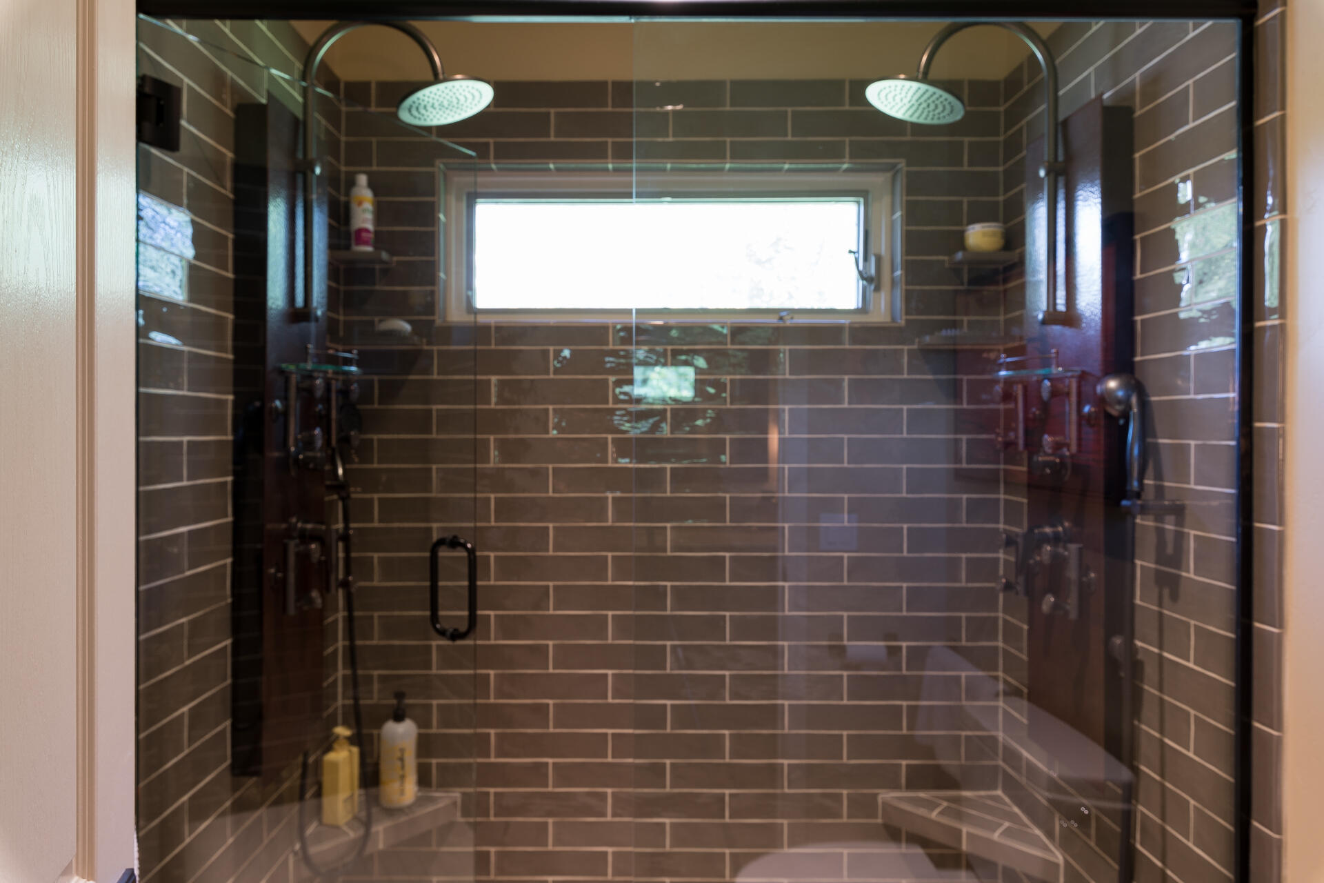 Double shower in Jack and Jill bathroom