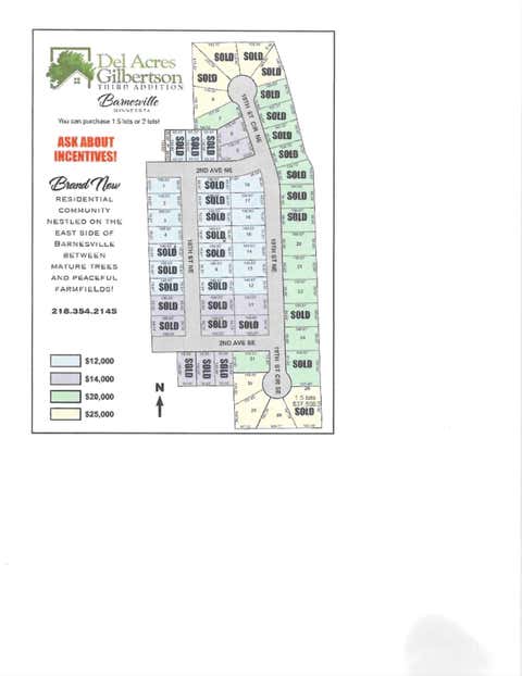 Vacant Land For Sale - 115 19th Street<br/> Clay County, Barnesville, MN 56514