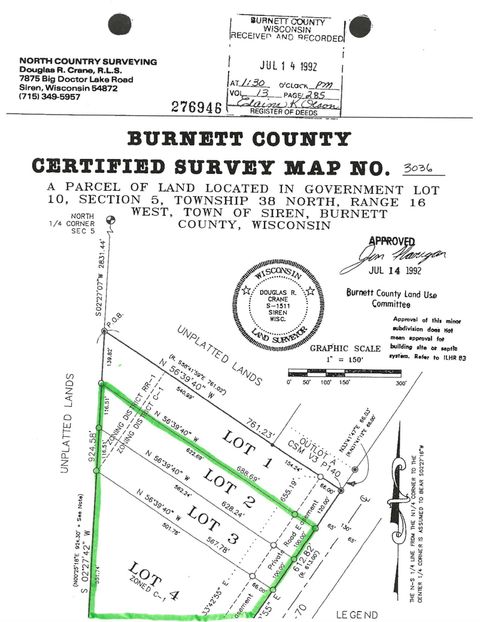 Vacant Land For Sale - XXX State Highway 70<br/> Siren, WI 54872