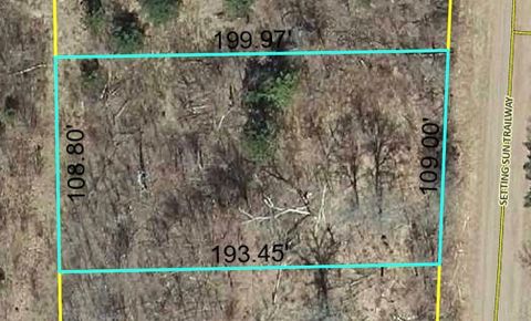 Vacant Land For Sale - LOT 18 Setting Sun Trail Way<br/> Burnett County, Danbury, WI 54830