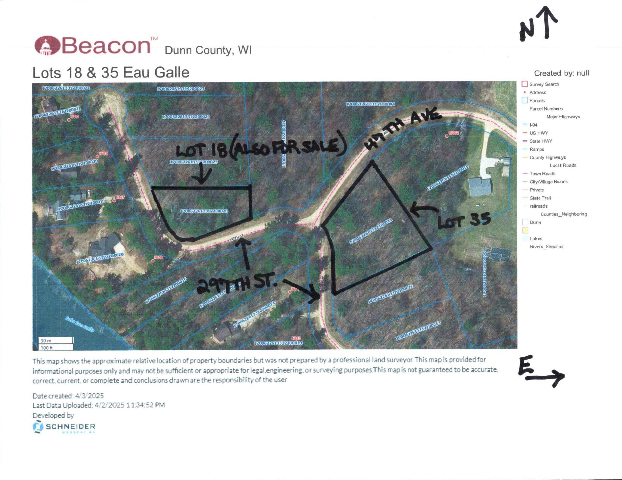 Lot 35 N4XX 297th Street, Eau Galle, Wisconsin image 3
