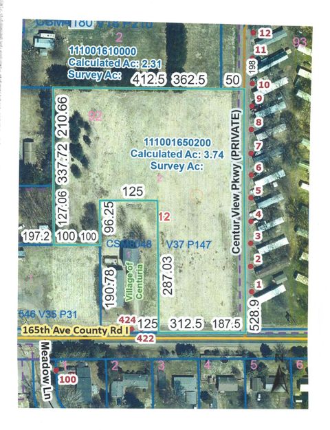 Vacant Land For Sale - LOT 2 County Rd I<br/> Polk County, Centuria, WI 54824
