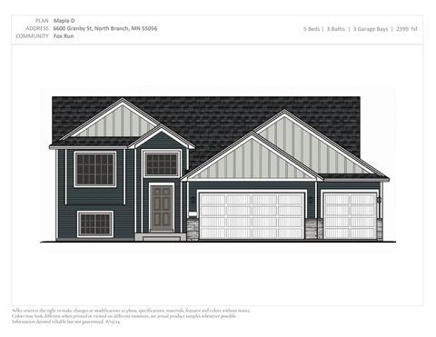 Homes For Sale - 6600 Granby Street<br/> North Branch, MN 55056