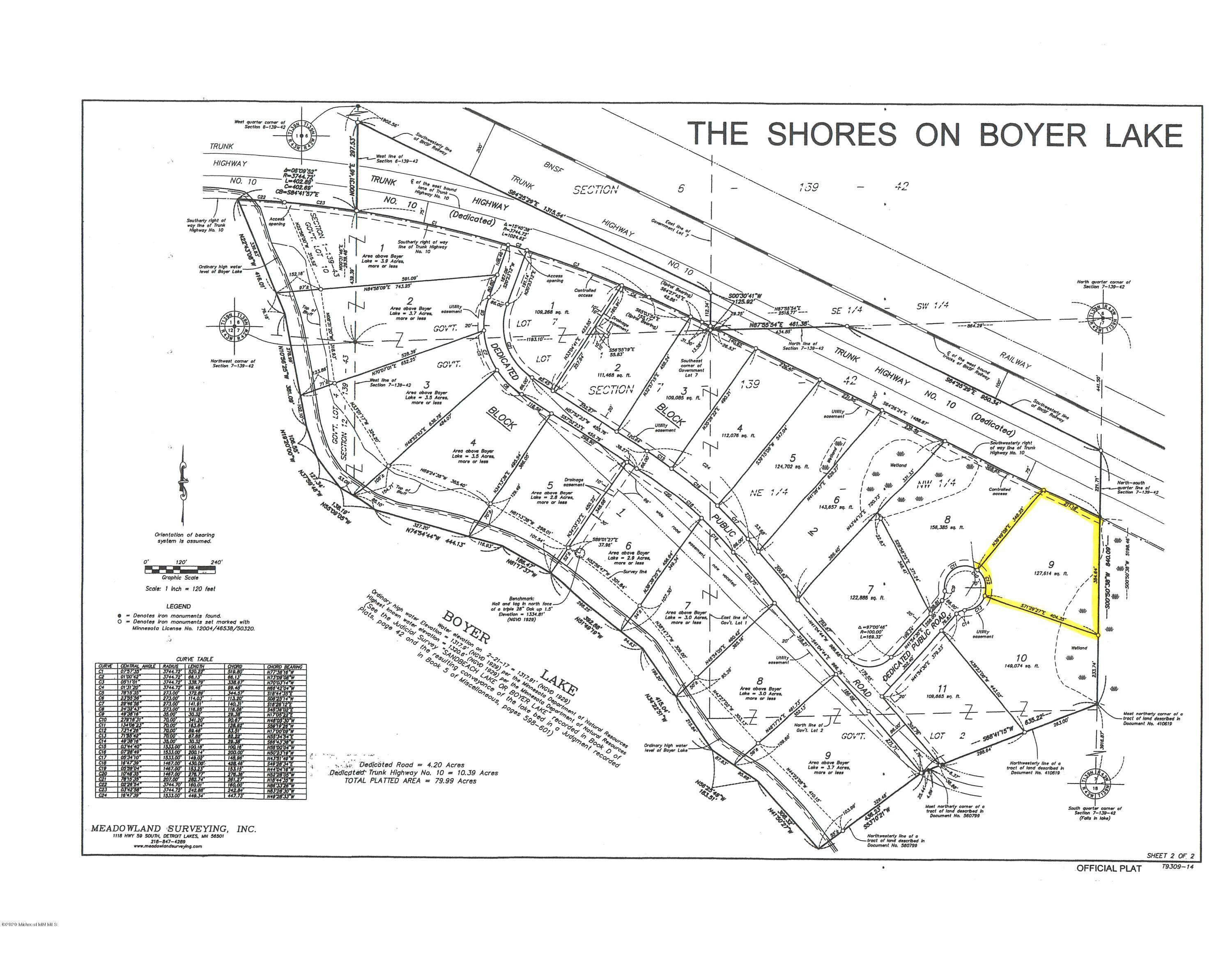 Lot 9 Blk2 The Shores On Boyer Lake, Lake Park, Minnesota image 1