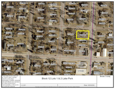 Vacant Land For Sale - 2022 Second Street<br/> Lake Park, MN 56544