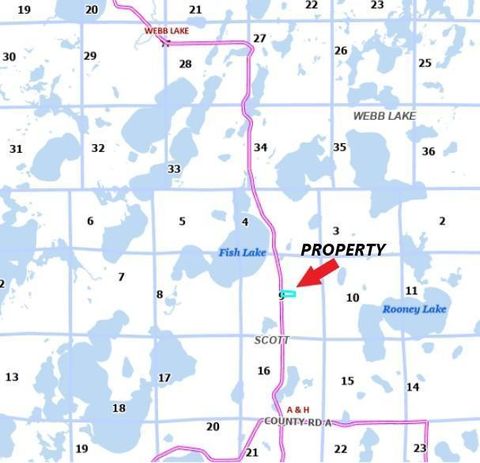 Vacant Land For Sale - XXXXX County Rd H<br/> Burnett County, Danbury, WI 54830
