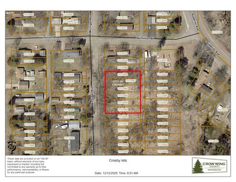 Vacant Land For Sale - TBD Michigan Avenue<br/> Crosby, MN 56441