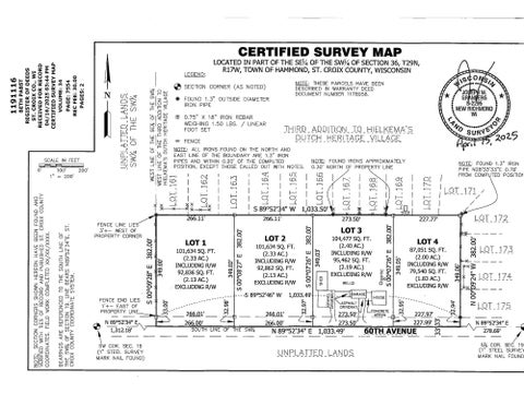 Vacant Land For Sale - LOT 4 60th Avenue<br/> Baldwin, WI 54002