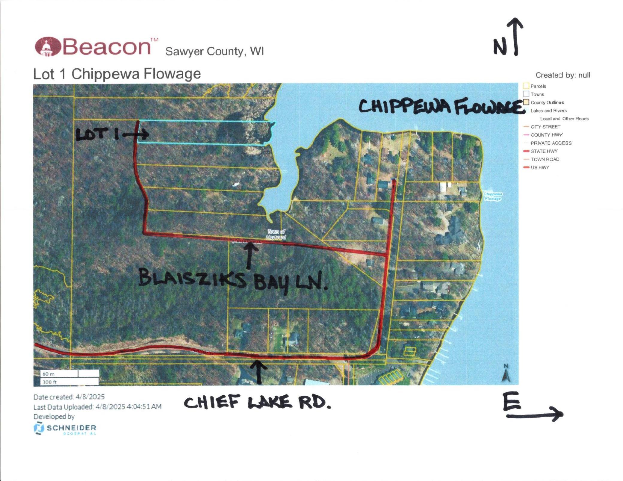 Lot 1 XXX Blaisziks Bay Lane, Hayward, Wisconsin image 3