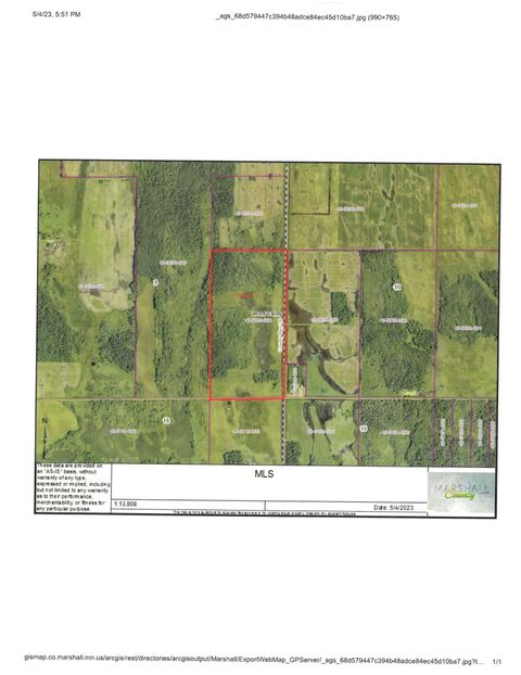 Vacant Land For Sale - CO HWY 28 Cty Hwy 28 Highway<br/> Marshall County, Strandquist, MN 56758