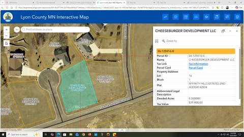 Vacant Land For Sale - 213 Savannah Heights Circle<br/> Lyon County, Lynd, MN 56157