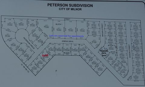 Vacant Land For Sale - 520 Sebens Drive<br/> Sargent County, Milnor, ND 58060