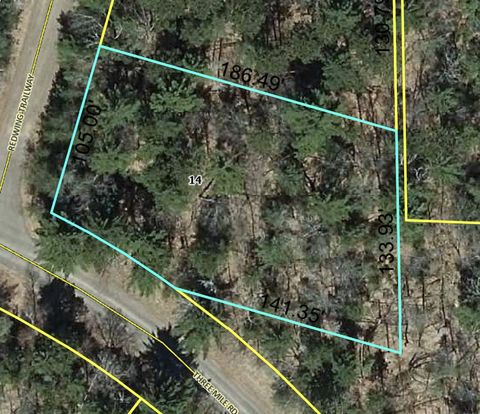 Vacant Land For Sale - LOT 90 Redwing Trail Way<br/> Burnett County, Danbury, WI 54830
