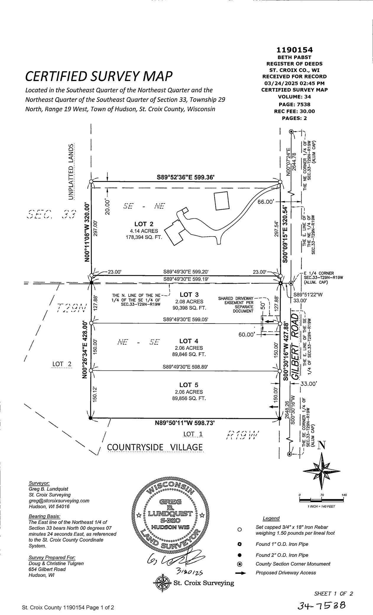 XXX Gilbert Road Lot 4, Hudson, Wisconsin image 2