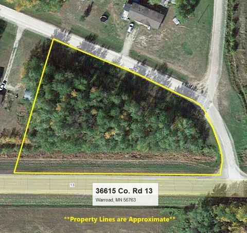 Vacant Land For Sale - 36615 County Road 13<br/> Roseau County, Warroad, MN 56756