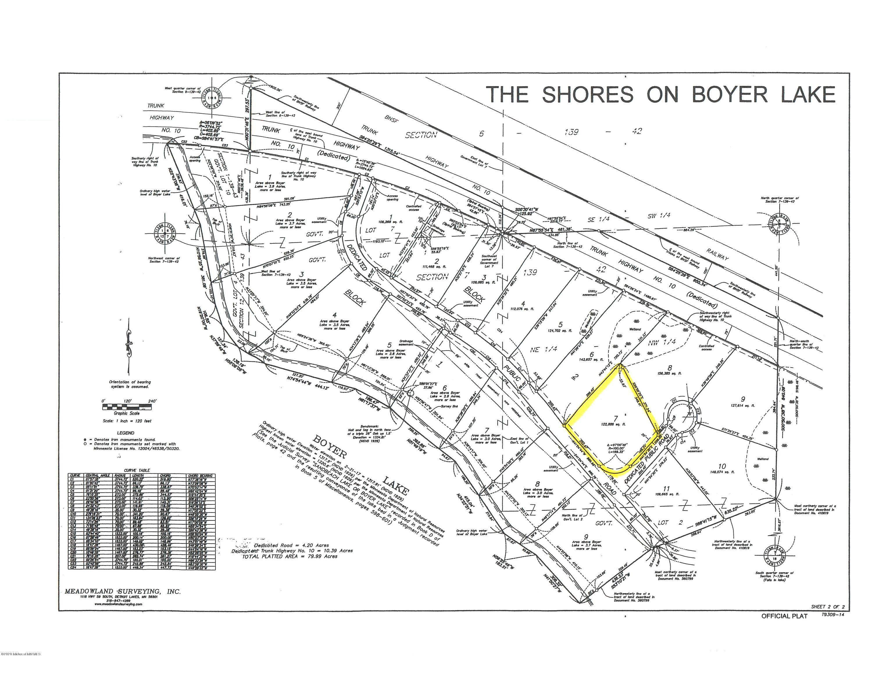 Lot 7 Blk2 The Shores On Boyer Lake, Lake Park, Minnesota image 1