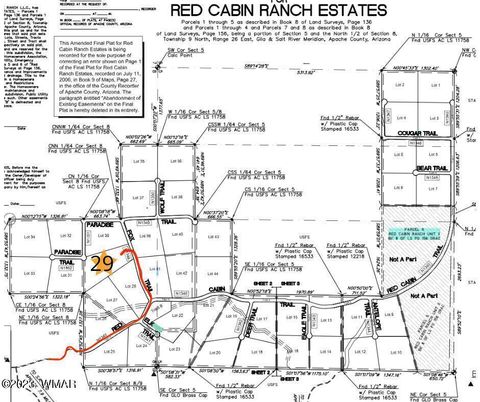 Tiny photo for Lot 29 Red Cabin Ranch, Vernon, AZ 85940 (MLS # 257408)