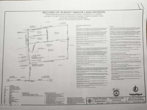 Tiny photo for 0 S Powerline Road, Taylor, AZ 85939 (MLS # 258369)