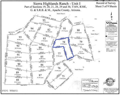Tiny photo for 78 Sierra Highlands Ranch, Saint Johns, AZ 85936 (MLS # 263107)