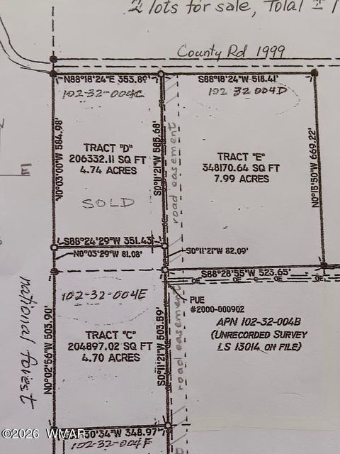 Tiny photo for 0 Tract E TBD, Nutrioso, AZ 85932 (MLS # 259871)