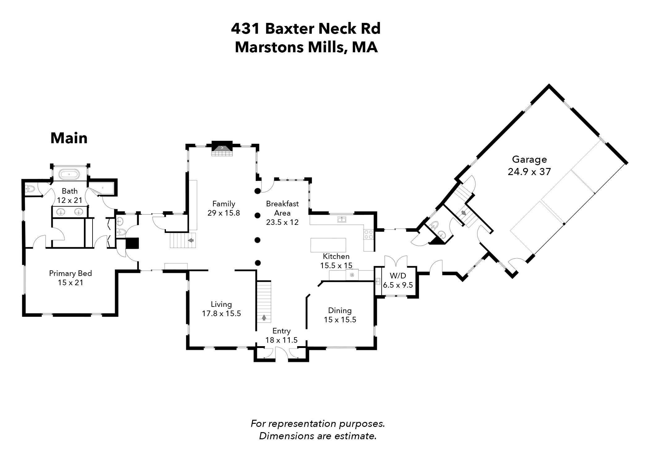 Marstons Mills, Massachusetts 02648, United States, 4 Bedrooms Bedrooms, ,5 BathroomsBathrooms,Residential,Active,195353