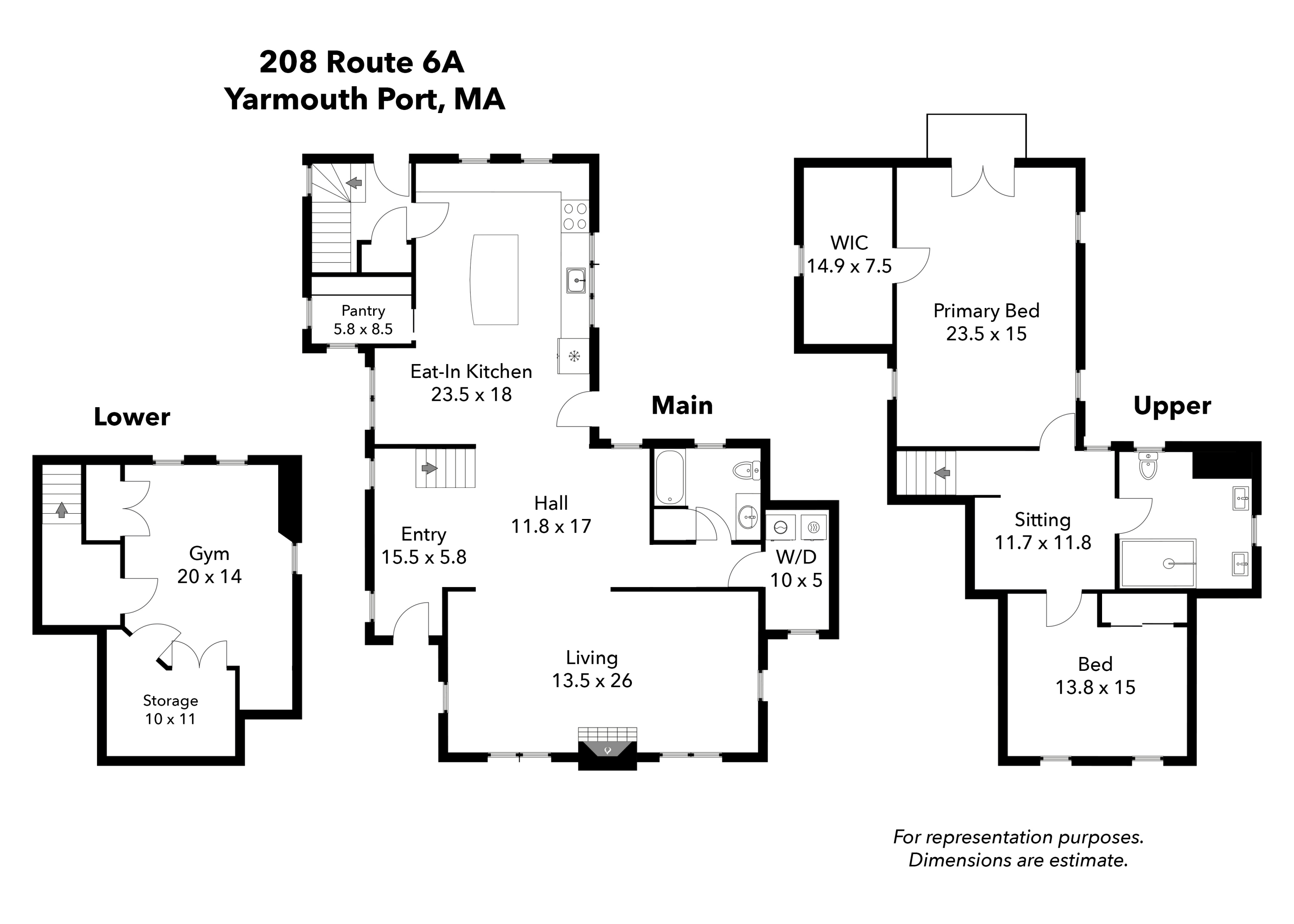 Yarmouth Port, Massachusetts 02675, United States, 4 Bedrooms Bedrooms, ,3 BathroomsBathrooms,Residential,Pending,123710