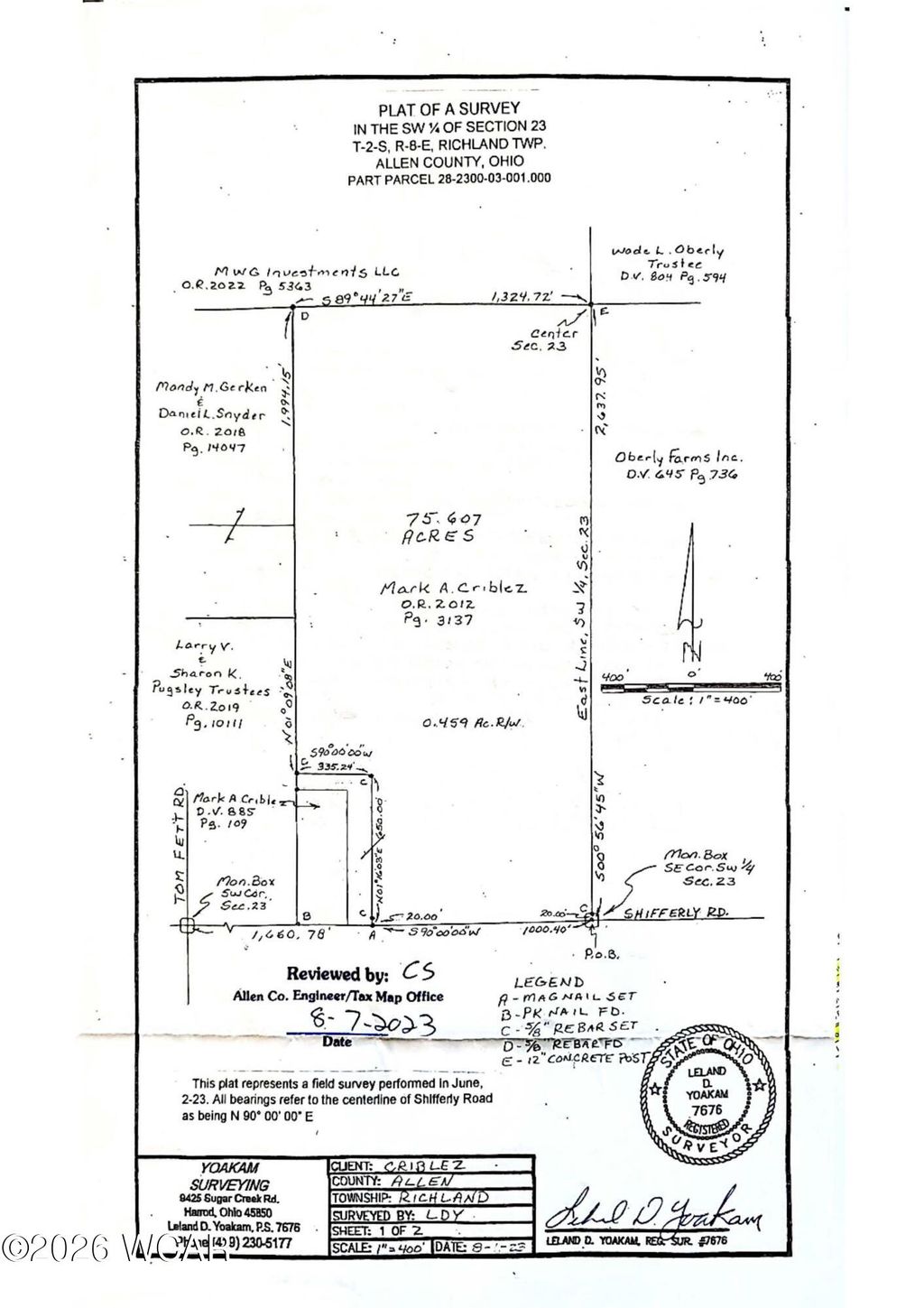 Photo of 0 Shifferly Road, Bluffton, OH 45817 (MLS # 310404)