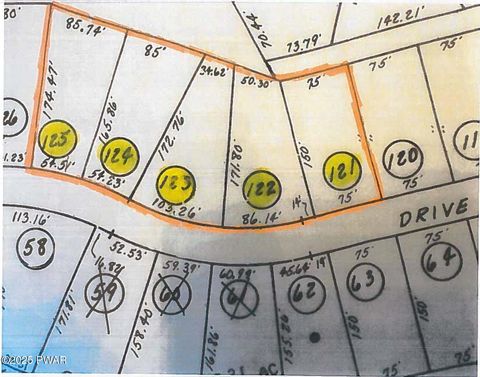 Vacant Land For Sale - LOT121-125 Arthur Drive<br/> Newfoundland, PA 18445