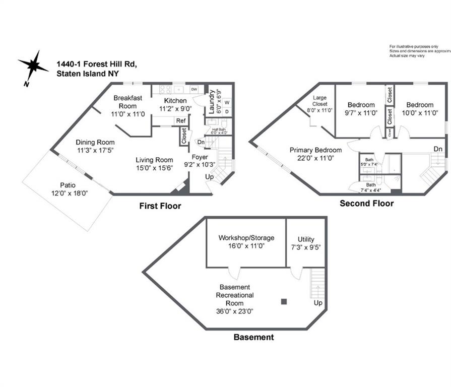 New York, New York 10314, United States, 3 Bedrooms Bedrooms, ,2 BathroomsBathrooms,Residential,Pending,59343