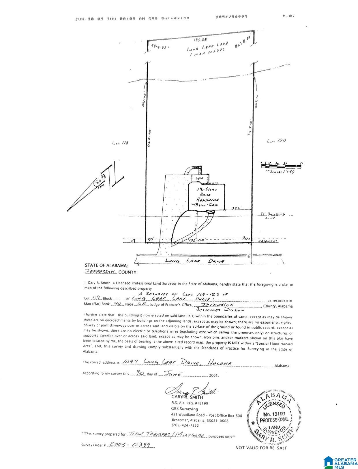 1097 LONG LEAF LAKE DRIVE