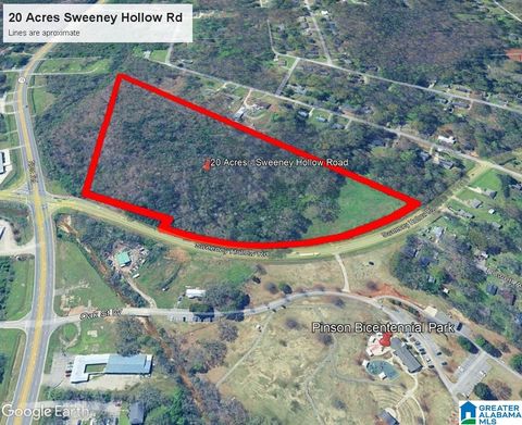 3450 SWEENEY HOLLOW ROAD 20 Acres PINSON AL 35126