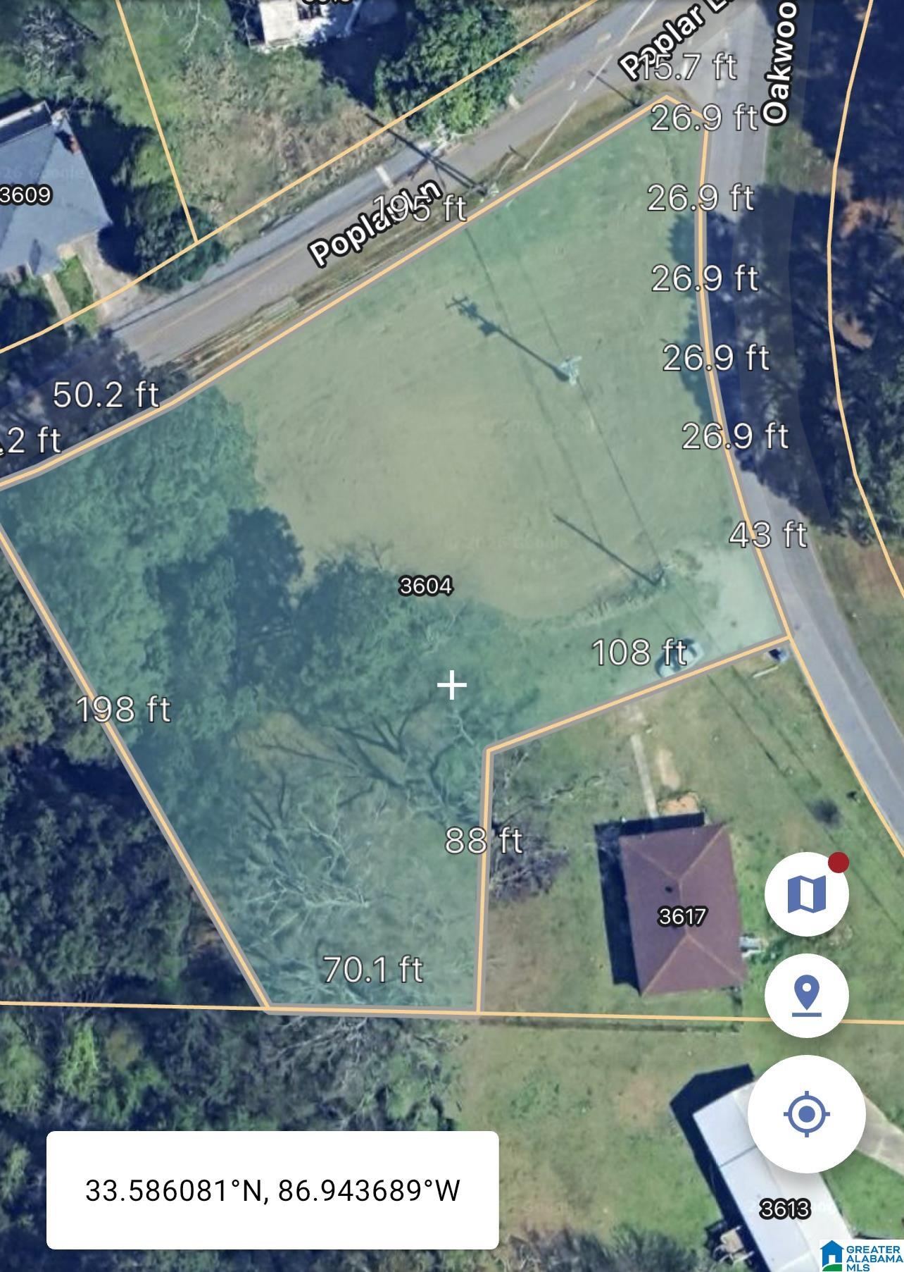 Photo 1 of 1 — 3604 POPLAR LANE 0, ADAMSVILLE, AL 35005