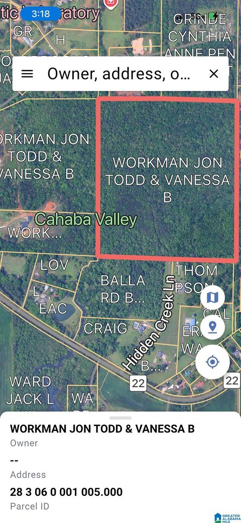 0 HIDDEN CREEK LANE 1 MONTEVALLO AL 35115