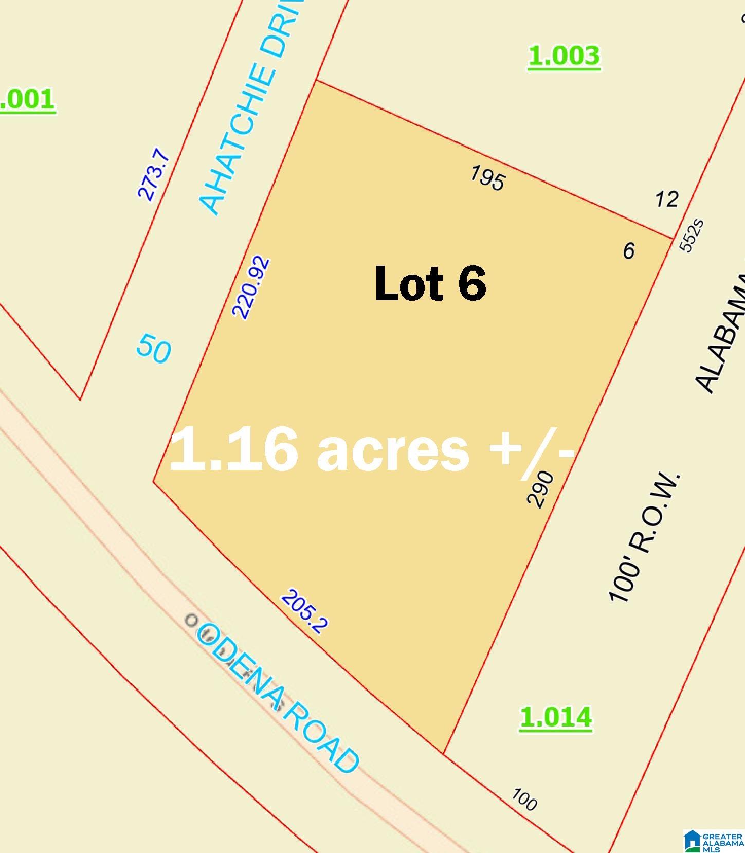 Photo 1 of 3 — 02 S ODENA ROAD 6, SYLACAUGA, AL 35150