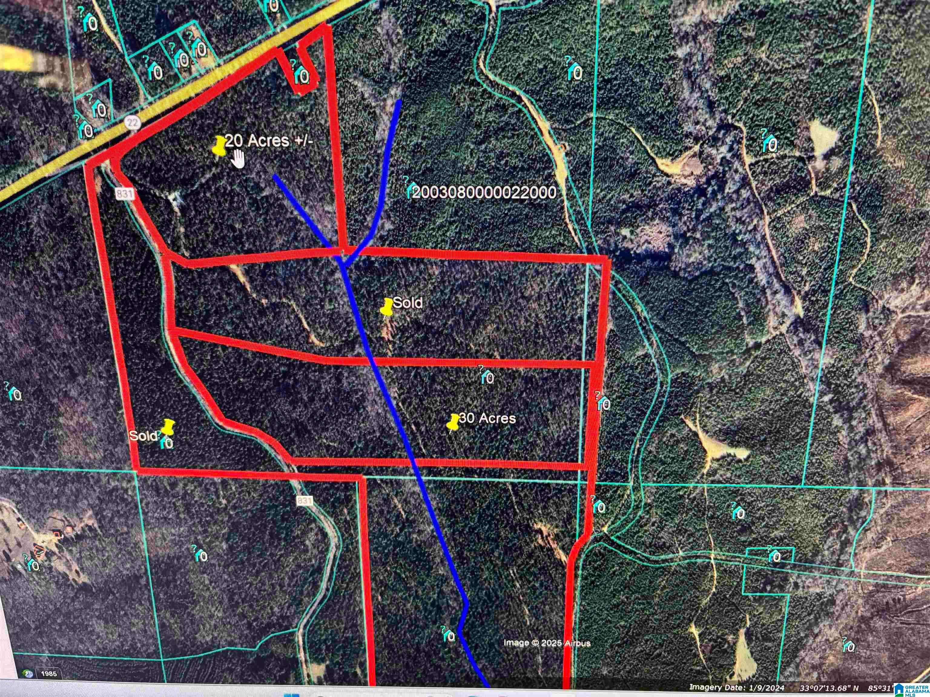 COUNTY ROAD 831 Tract #1 20± AC