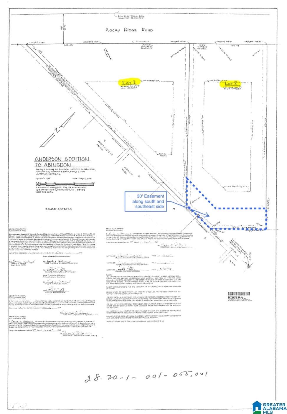 2596 ABINGDON ROAD LOT 1