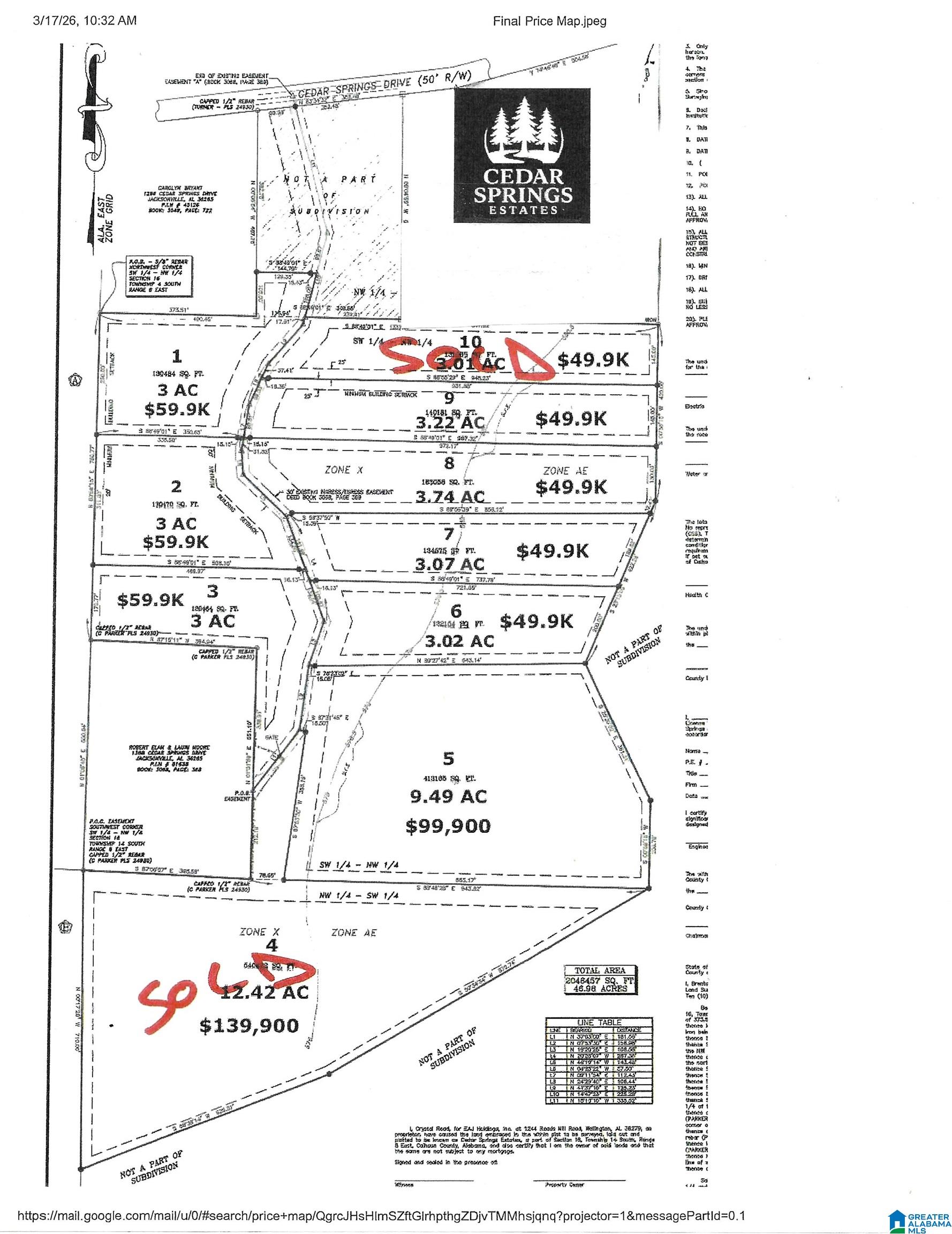 LOT 1 CEDAR SPRINGS DRIVE LOT 1