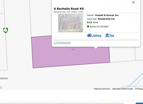Vacant Land For Sale - 6 Rochelle Road #5<br/> Binghamton, NY 13901