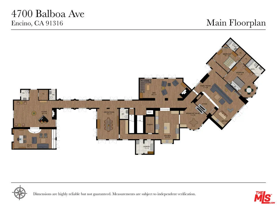 Encino, California 91316, United States, 5 Bedrooms Bedrooms, ,6 BathroomsBathrooms,Residential,Active,182649