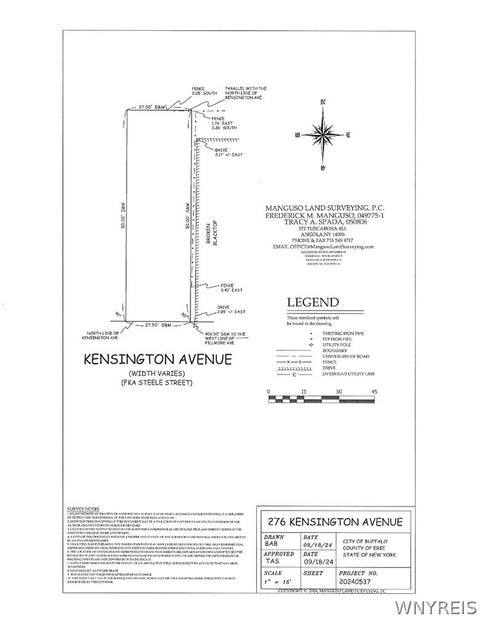 Vacant Land For Sale - 276 Kensington Avenue<br/> Erie County, Buffalo, NY 14214