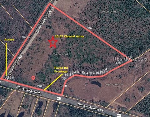 Vacant Land For Sale - 00 E Gillisonville Road<br/> Ridgeland, SC 29936