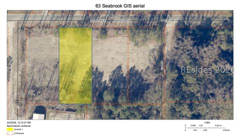 Vacant Land For Sale - 63 Seabrook Center Road<br/> Seabrook, SC 29940