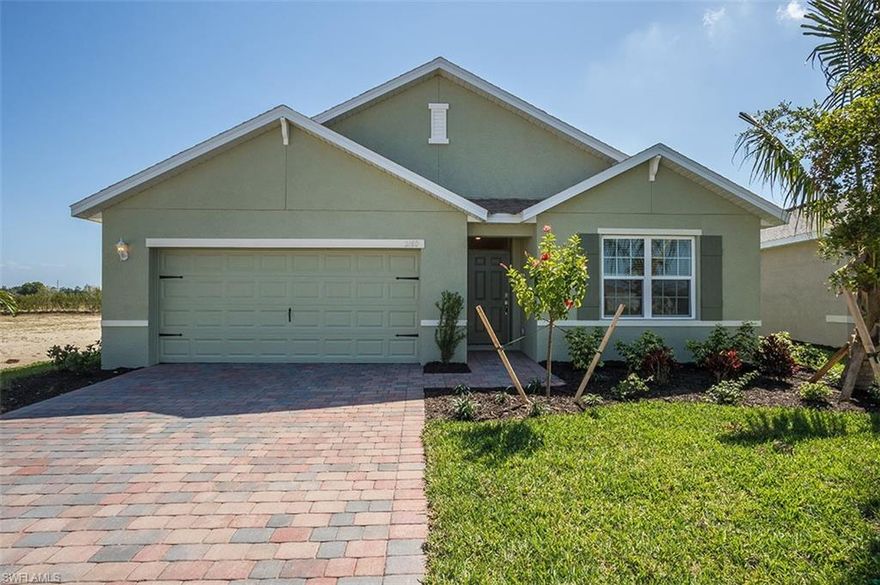 Welcome to The Cali. This lovely 1826 sq/ft single family home boasts 4 bedrooms, 2 bathrooms, and 2 car garage. When entering, you are greeted by a well flowing floorplan. Natural light is abundant in this home with the primary suite nestled to the back of the home. All the efficiencies of new construction with full warranty for workmanship, appliances, and structural. 36” cabinets, 18” tile, granite, and many other beautiful finished adorn this home. Magnolia Landing hosts all the wonderful amenities you are looking for. Pool, Fitness, Library, Dance Studio, Golf Course, Dining, and Driving Range are all at your disposal for low HOA dues. Exterior maintenance is included so you can spend your weekends in relaxation.