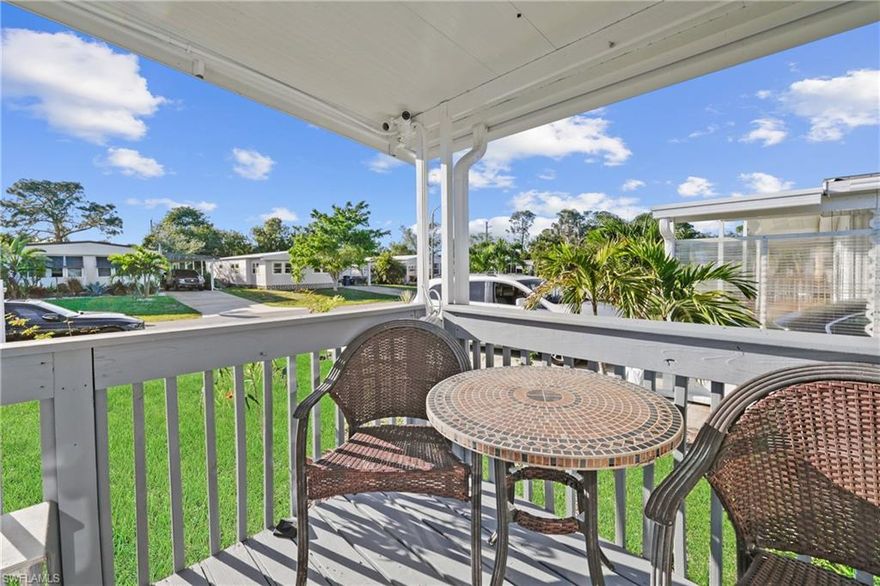 Welcome to Imperial Harbor, a sought after 55+ deeded-restricted community in the heart of Bonita Springs.  This remodeled 1979 manufactured home offers the bet of Southwest Florida living - just 7 miles to the beach, minutes to downtown and 12 miles to RSW airport.  This home has had the plumbing redone, electrical outlet replaced, vapor barrier upgraded, ductwork replaced.  Also please note that the Florida room adds another 200 sq ft to the living area. Enjoy NO HOA fees and the option to buy a Harbor Club membership ($1500) for access to a heated pool, clubhouse, fitness room, library, shuffleboard, and lots of club activities.
The home has had both an inspection and 4 point inspection done, and has never suffered any damage, wind or flood, as a result of Irman, Ian or any other hurricane/tropical storm in recent years.   Whether you are seeking a warm winter escape or full time Florida residence, this home provides very affordable living, comfort and convenience.  Come and see why Imperial Harbor is such a popular and well loved community.  This home is ready to become your next chapter.