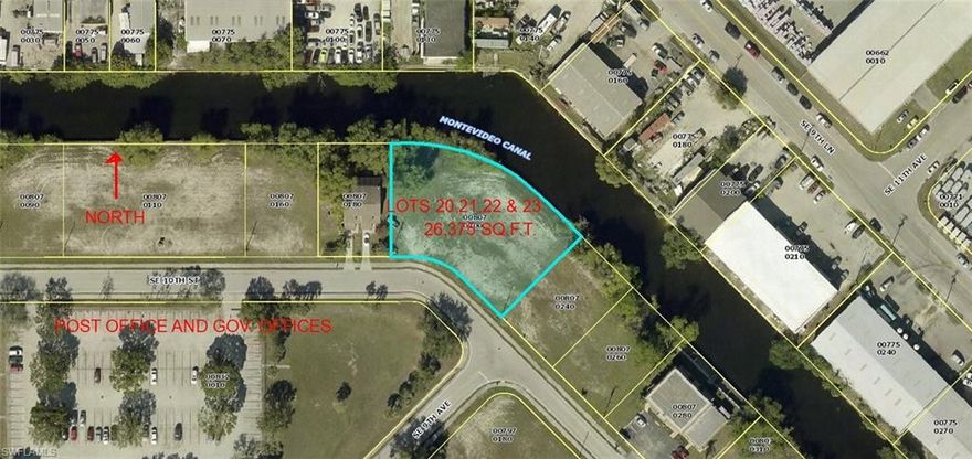 A VERY NICE SET OF 4 LOTS ON A SEAWALLED CANAL.  LOCATED IN THE AREA OF CITY HALL, POST OFFICE AND NUMEROUS OTHER OFFICES, BEING MEDICAL, REAL ESTATE, INDUSTRIAL, ETC.  VALUE PRICED AND SELLER'S OWN THE PROPERTY FREE AND CLEAR.  DO NOT HAVE TO SELL, BUT WOULD LIKE TO SELL.