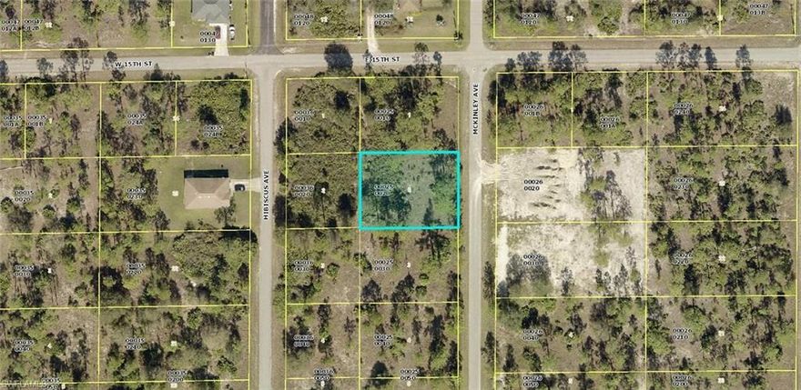 Oversized quarter acre lot in desirable area of Lehigh Acres.