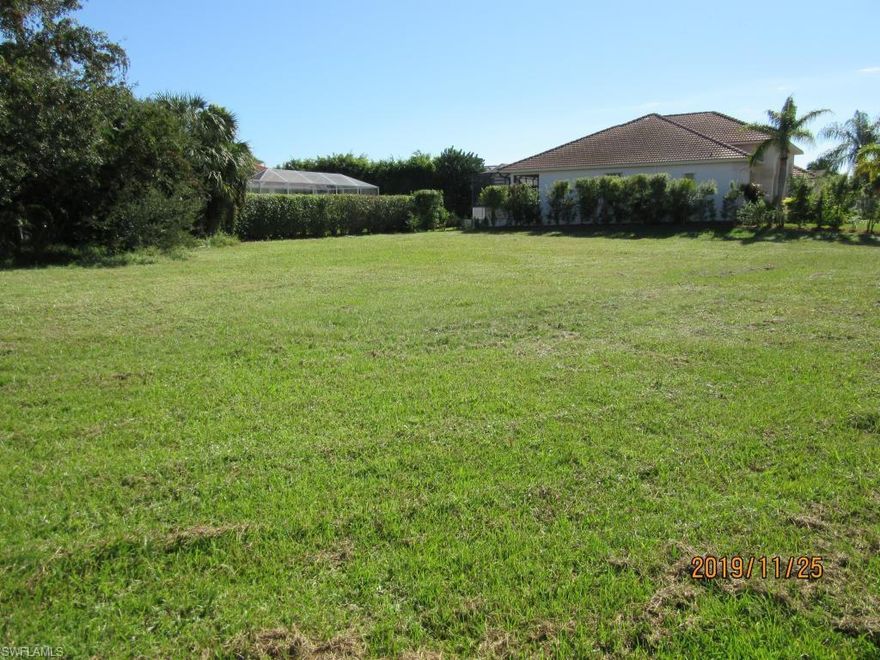 12,000+ SF LARGE CORNER LOT likely to offer a variety of home positions. Build your dream-home and/or enjoy a great investment opportunity in this desirable vacation community with a "small town charm". A short walking distance to world-class South Marco Beach access, amazing sunsets, restaurants, hotels, shopping, movies and more. Discover Marco!