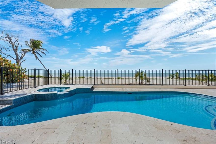 Exceptional opportunity to own along prestigious West Gulf Drive, one of Sanibel Island’s most sought-after Gulf-front corridors. This premier location offers direct access to the pristine beaches of Sanibel Island, renowned for sugar-white sand, world-class shelling, and breathtaking sunsets over the Gulf of Mexico. Nestled in a quiet, low-density residential setting, properties along W. Gulf Dr. provide a serene island lifestyle surrounded by lush tropical vegetation and coastal preserves. Enjoy miles of unspoiled shoreline, abundant wildlife, and easy access to biking and walking paths throughout the island. Ideal for full-time residence, seasonal retreat, or investment property, this location combines privacy with convenience—just a short drive to local dining, shopping, and marinas. Experience the best of Southwest Florida coastal living in an unparalleled beachfront setting. This completely reimagined beachfront home has been thoughtfully redesigned to offer a like-new coastal retreat featuring a MBR with his and her bathrooms and closets and 3 generous en-suites. Main living area features an open-concept floor plan with expansive impact glass, the home captures sweeping Gulf views and abundant natural light throughout. The all-new chef’s kitchen showcases custom cabinetry, double islands with quartz countertops, and premium appliances in  addition to new roof, impact windows and doors, updated electrical, plumbing, private elevator and HVAC systems, and refined coastal finishes throughout. Outdoor living is elevated with extensive landscaping(in the process) a spacious pool deck, redesigned pool area, and direct access to Sanibel’s white-sand beaches—perfect for enjoying breathtaking sunsets year-round. A rare opportunity to own a fully renovated, move-in-ready beachfront property on Sanibel Island.