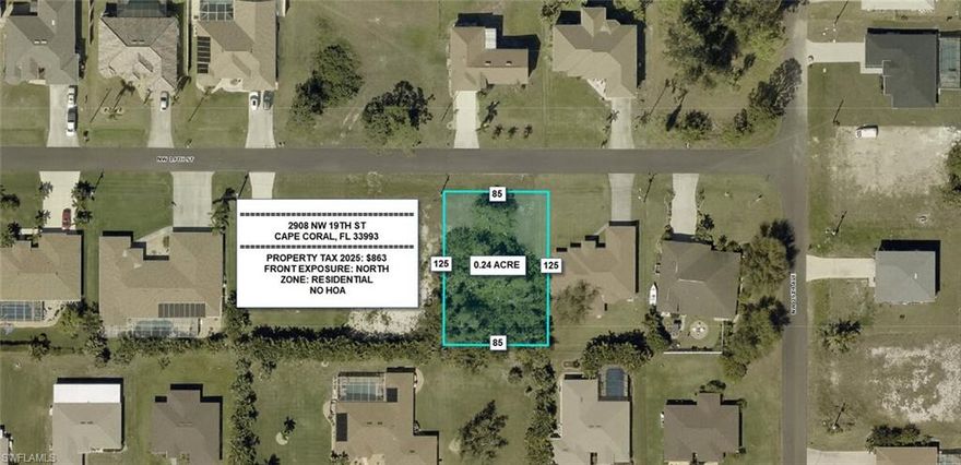 Highly desirable vacant lot in a very popular area of Cape Coral, NO HOA, NO CDD, many new development is going up in the area, quiet neighborhood, easy access to open water and short distance to Punta Gorda. Taxes are low, buy now before price goes higher and build later.